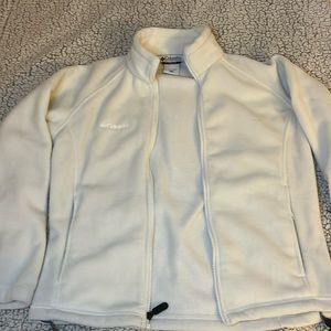 Columbia White Fleece Jacket